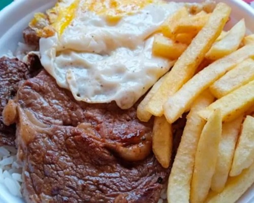 2 Marmitex Bife com Ovo